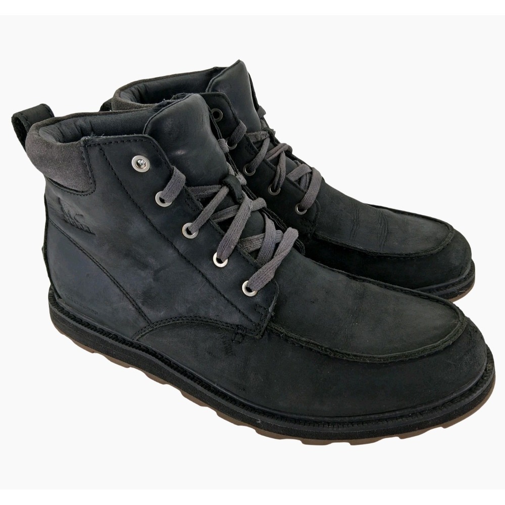 Sorel Boots Mens Size 11 Black Leather Chukka Ankle Casual NM2346-010